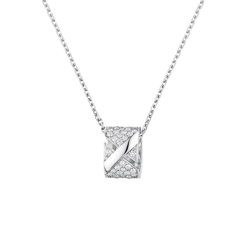 [Aurelle Style]LIENS EVIDENCE DIAMOND PAVED NECKLACE