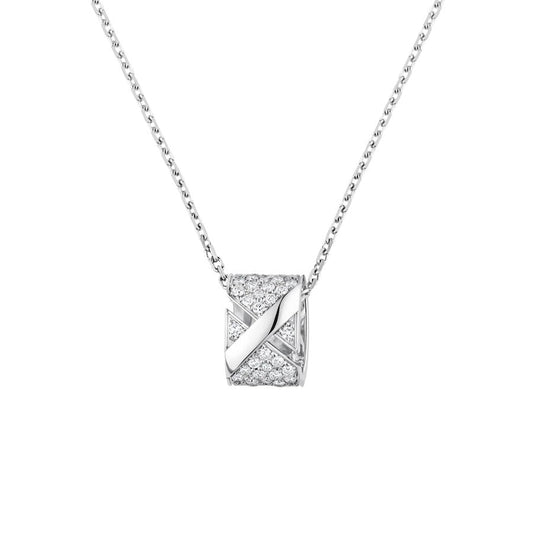 [Aurelle Style]LIENS EVIDENCE DIAMOND PAVED NECKLACE