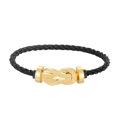 [Aurelle Style]CHANCE LARGE 8 FIGURE BUCKLE NO DIAMOND BRACELET GOLD