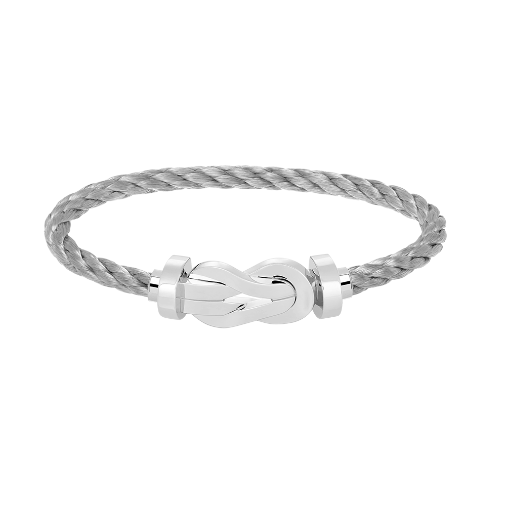 [Aurelle Style]CHANCE LARGE 8 FIGURE BUCKLE NO DIAMOND BRACELET SILVER