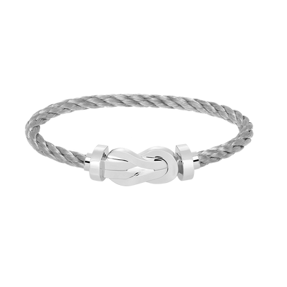 [Aurelle Style]CHANCE LARGE 8 FIGURE BUCKLE NO DIAMOND BRACELET SILVER