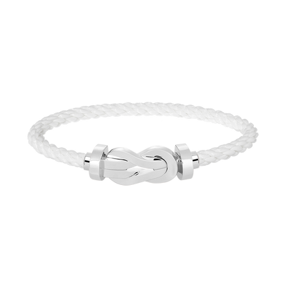 [Aurelle Style]CHANCE LARGE 8 FIGURE BUCKLE NO DIAMOND BRACELET SILVER
