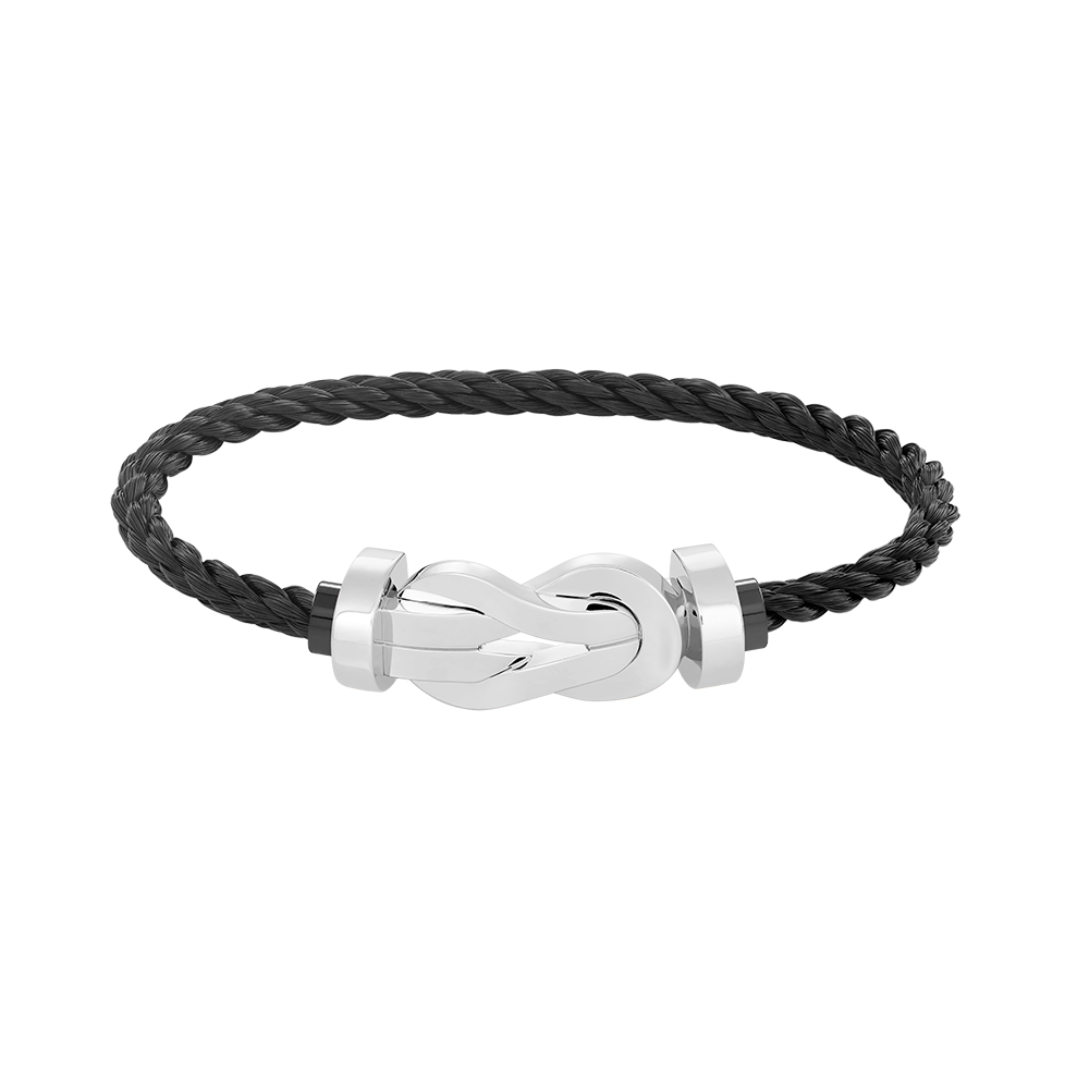 [Aurelle Style]CHANCE LARGE 8 FIGURE BUCKLE NO DIAMOND BRACELET SILVER