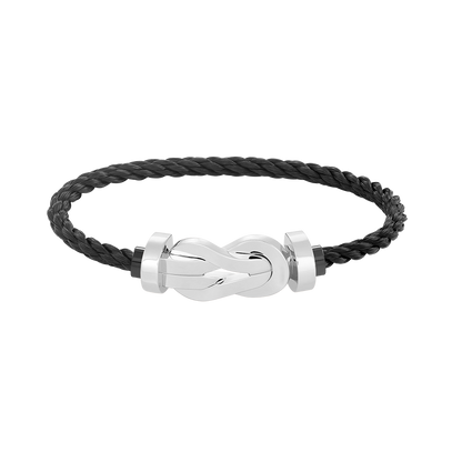 [Aurelle Style]CHANCE LARGE 8 FIGURE BUCKLE NO DIAMOND BRACELET SILVER