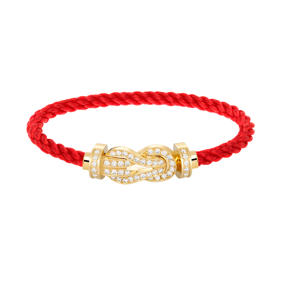 [Aurelle Style]CHANCE LARGE 8 FIGURE BUCKLE FULLDIAMOND BRACELET GOLD