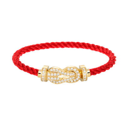 [Aurelle Style]CHANCE LARGE 8 FIGURE BUCKLE FULLDIAMOND BRACELET GOLD
