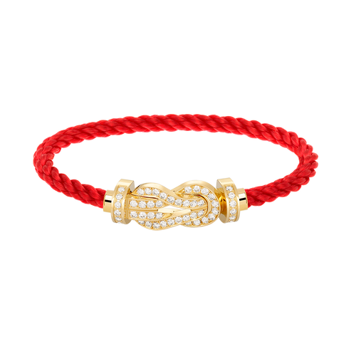 [Aurelle Style]CHANCE LARGE 8 FIGURE BUCKLE FULLDIAMOND BRACELET GOLD