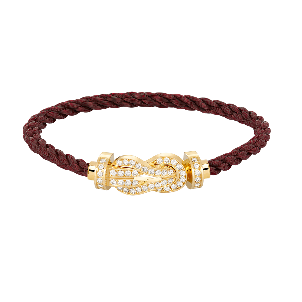 [Aurelle Style]CHANCE LARGE 8 FIGURE BUCKLE FULLDIAMOND BRACELET GOLD