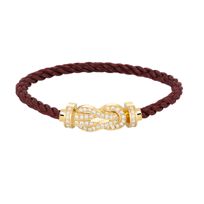 [Aurelle Style]CHANCE LARGE 8 FIGURE BUCKLE FULLDIAMOND BRACELET GOLD