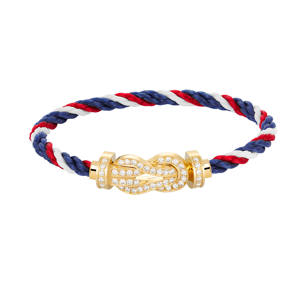 [Aurelle Style]CHANCE LARGE 8 FIGURE BUCKLE FULLDIAMOND BRACELET GOLD