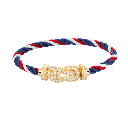[Aurelle Style]CHANCE LARGE 8 FIGURE BUCKLE FULLDIAMOND BRACELET GOLD