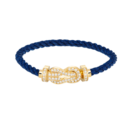 [Aurelle Style]CHANCE LARGE 8 FIGURE BUCKLE FULLDIAMOND BRACELET GOLD