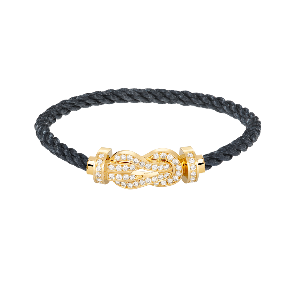 [Aurelle Style]CHANCE LARGE 8 FIGURE BUCKLE FULLDIAMOND BRACELET GOLD