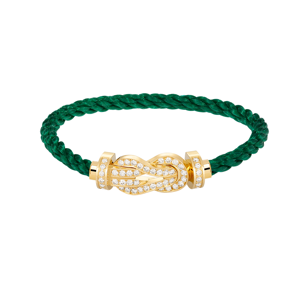 [Aurelle Style]CHANCE LARGE 8 FIGURE BUCKLE FULLDIAMOND BRACELET GOLD