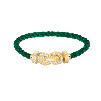 [Aurelle Style]CHANCE LARGE 8 FIGURE BUCKLE FULLDIAMOND BRACELET GOLD