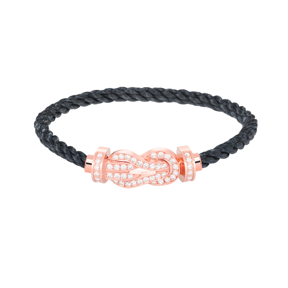 [Aurelle Style]CHANCE LARGE 8 FIGURE BUCKLE FULL DIAMOND BRACELET ROSE GOLD