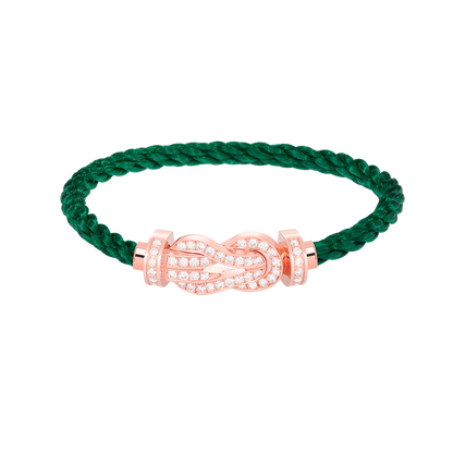 [Aurelle Style]CHANCE LARGE 8 FIGURE BUCKLE FULL DIAMOND BRACELET ROSE GOLD