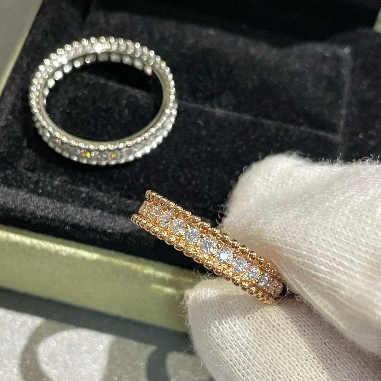 [Aurelle Style]PERLEE DIAMOND ROSE GOLD RING