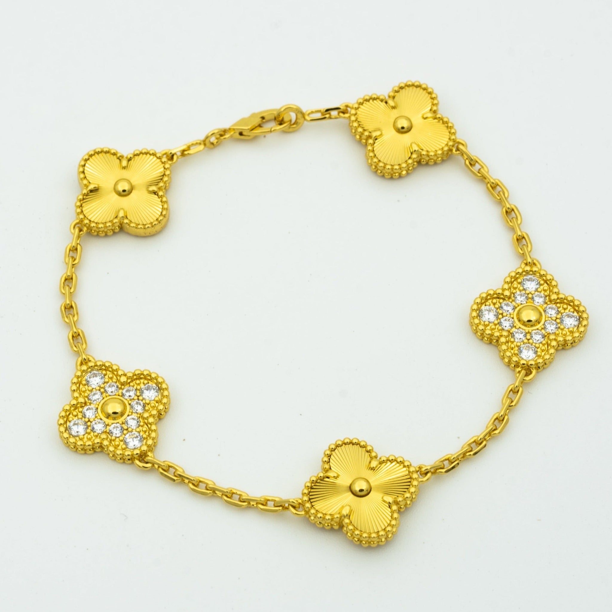 [Aurelle Style] CLOVER 5 MOTIF LASER BRACELET COLLECTION