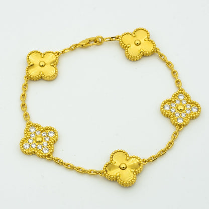 [Aurelle Style] CLOVER 5 MOTIF LASER BRACELET COLLECTION