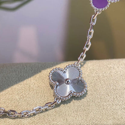 [Aurelle Style] CLOVER 5 MOTIF VIOLET BRACELET COLLECTION