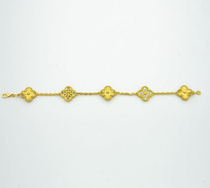 [Aurelle Style] CLOVER 5 MOTIF LASER BRACELET COLLECTION