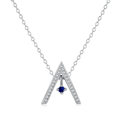 [Aurelle Style]Sparkling A Shape Necklace