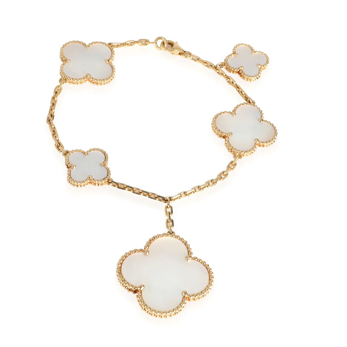 [Aurelle Style]MAGIC CLOVER MOP GOLD BRACELET 5 MOTIFS