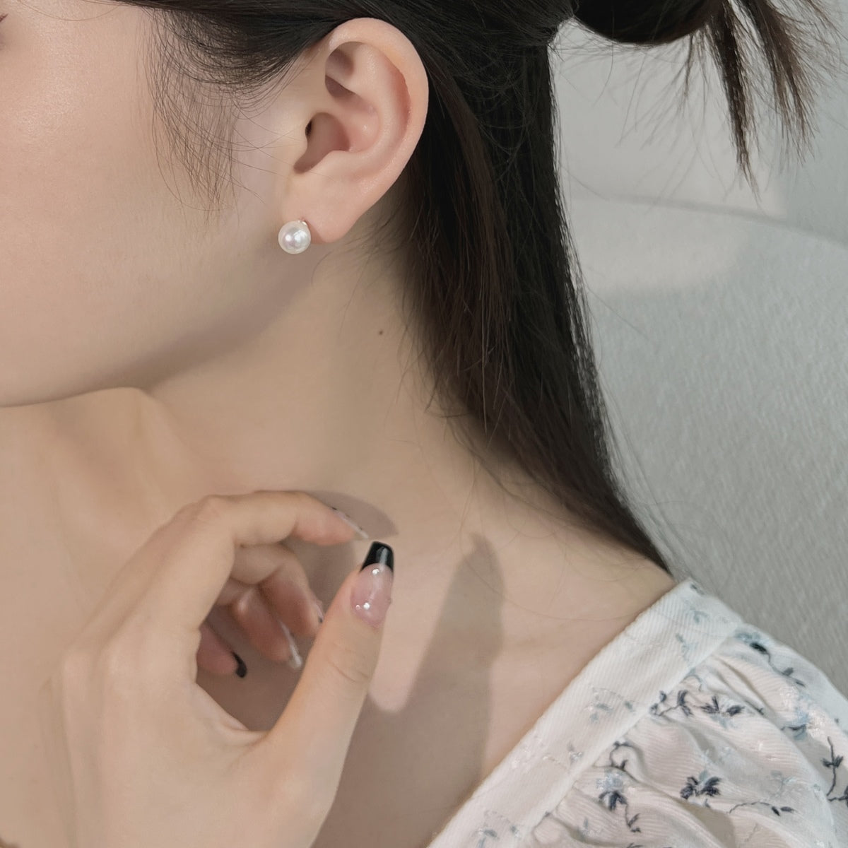 [Aurelle Style]Delicate Pearl Earrings