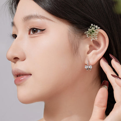[Aurelle Style]Exquisite Earrings With Heart-Shaped Bow Design