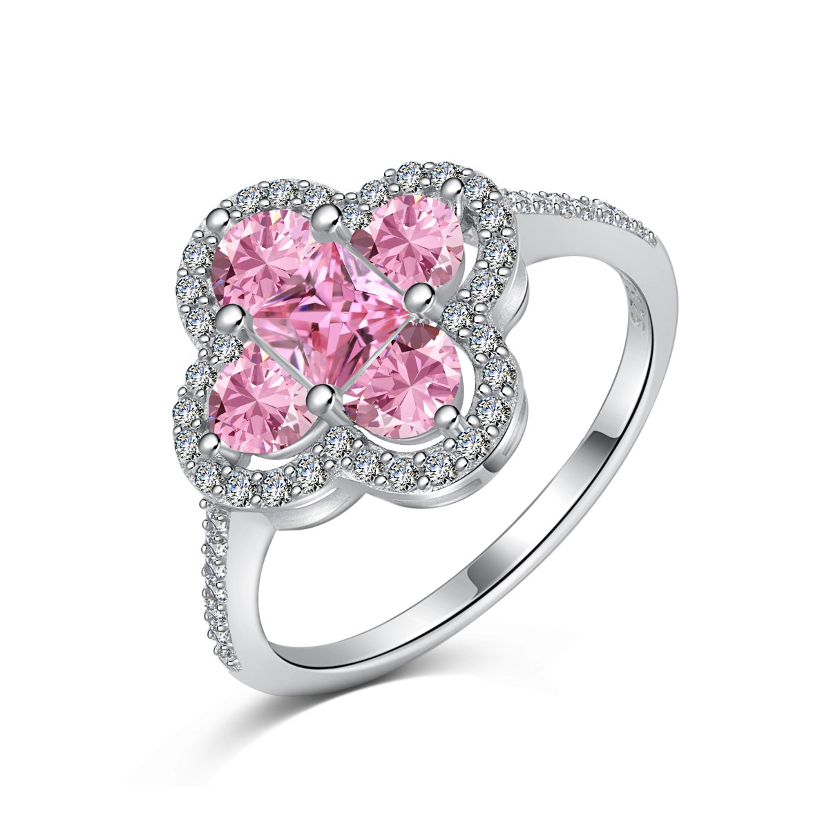 [Aurelle Style]Luxurious Eternity Flower Shape Banquet Ring