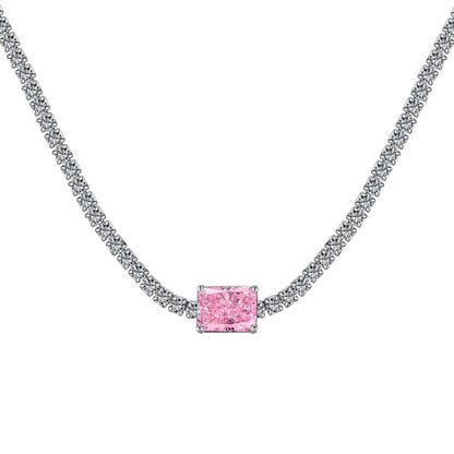[Aurelle Style]2.0 carat Ornate Emerald Cut Necklace