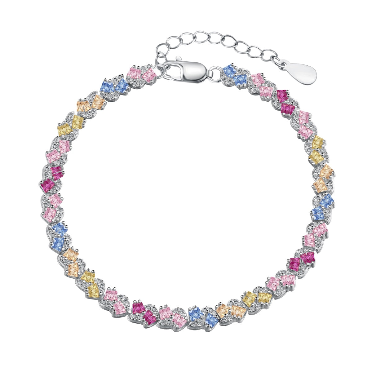 [Aurelle Style]Ornate Colorful Flower Shape Party Bracelet