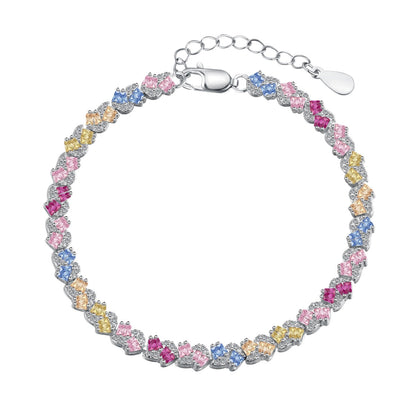 [Aurelle Style]Ornate Colorful Flower Shape Party Bracelet