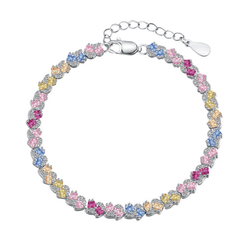 [Aurelle Style]Ornate Colorful Flower Shape Party Bracelet