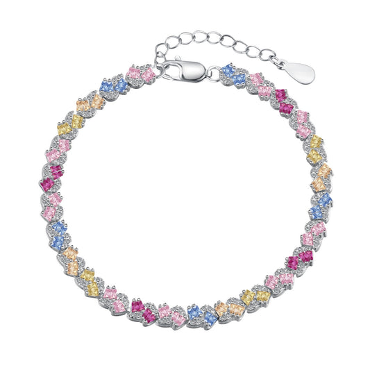 [Aurelle Style]Ornate Colorful Flower Shape Party Bracelet
