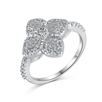 [Aurelle Style]Luxurious Colorful Flower Shape Banquet Ring