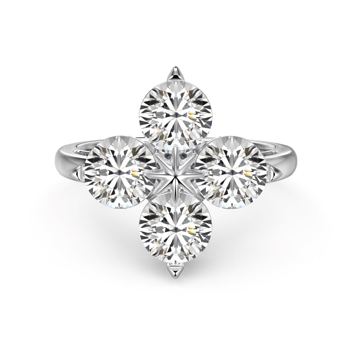 [Aurelle Style]Four-Leaf Clover Eight-Pointed Star Ring