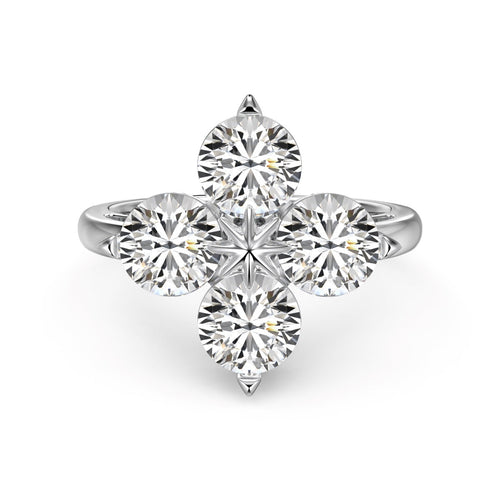 [Aurelle Style]Four-Leaf Clover Eight-Pointed Star Ring