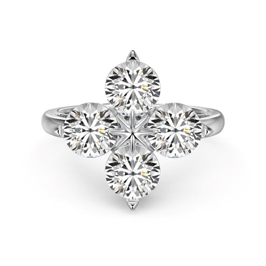 [Aurelle Style]Four-Leaf Clover Eight-Pointed Star Ring