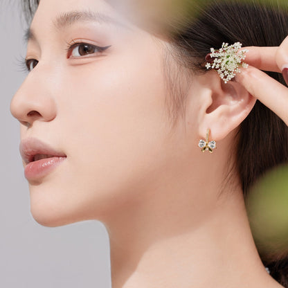 [Aurelle Style]Exquisite Earrings With Heart-Shaped Bow Design