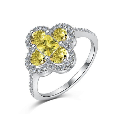 [Aurelle Style]Luxurious Eternity Flower Shape Banquet Ring