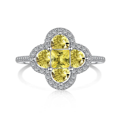 [Aurelle Style]Luxurious Eternity Flower Shape Banquet Ring