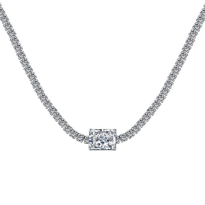 [Aurelle Style]2.0 carat Ornate Emerald Cut Necklace