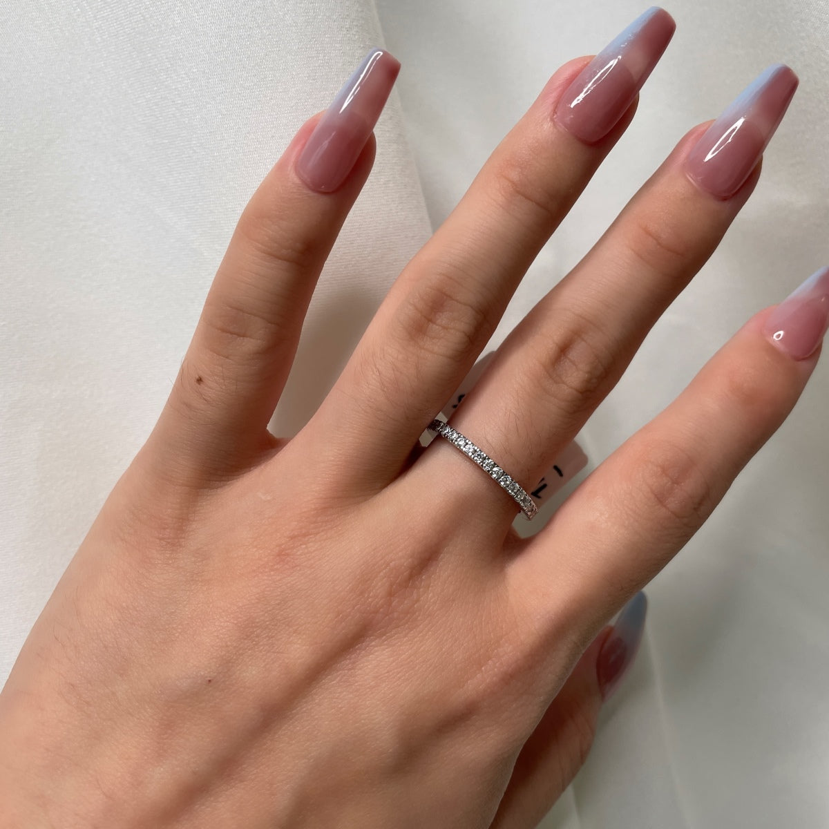 [Aurelle Style]Delicate Sparkling Round Cut Daily Ring