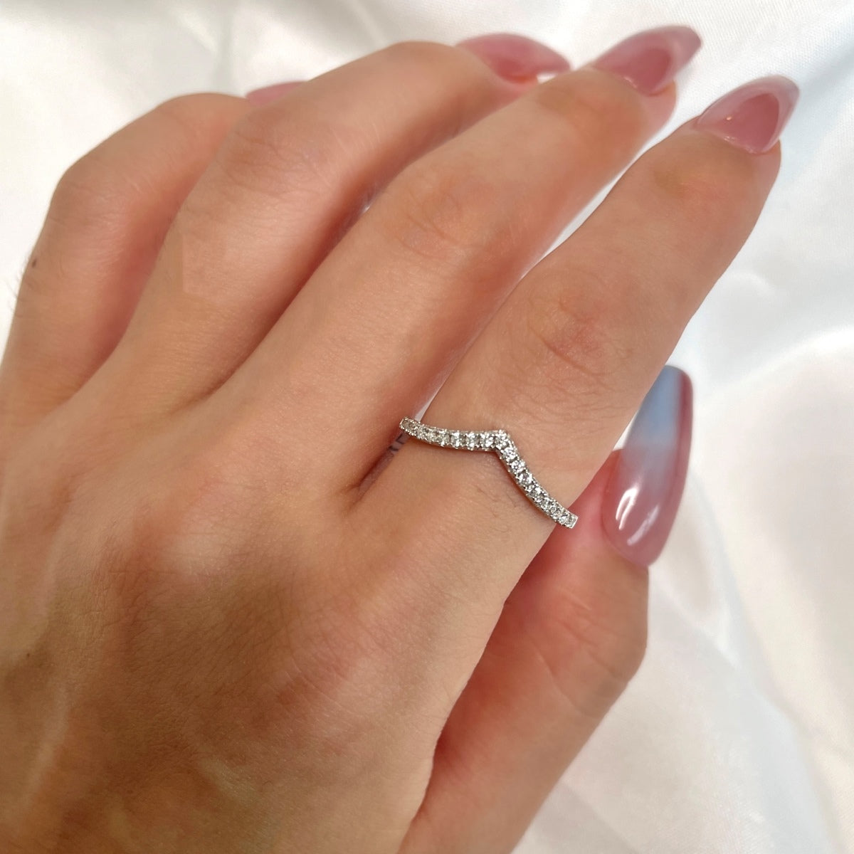 [Aurelle Style]Elaborate Tennis Band Ring
