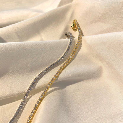 [Aurelle Style]Radiant Shinning Princess Cut Tennis Bracelet