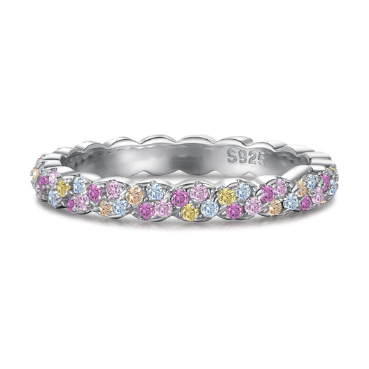 [Aurelle Style]Dainty Ebullient Round Cut Daily Ring