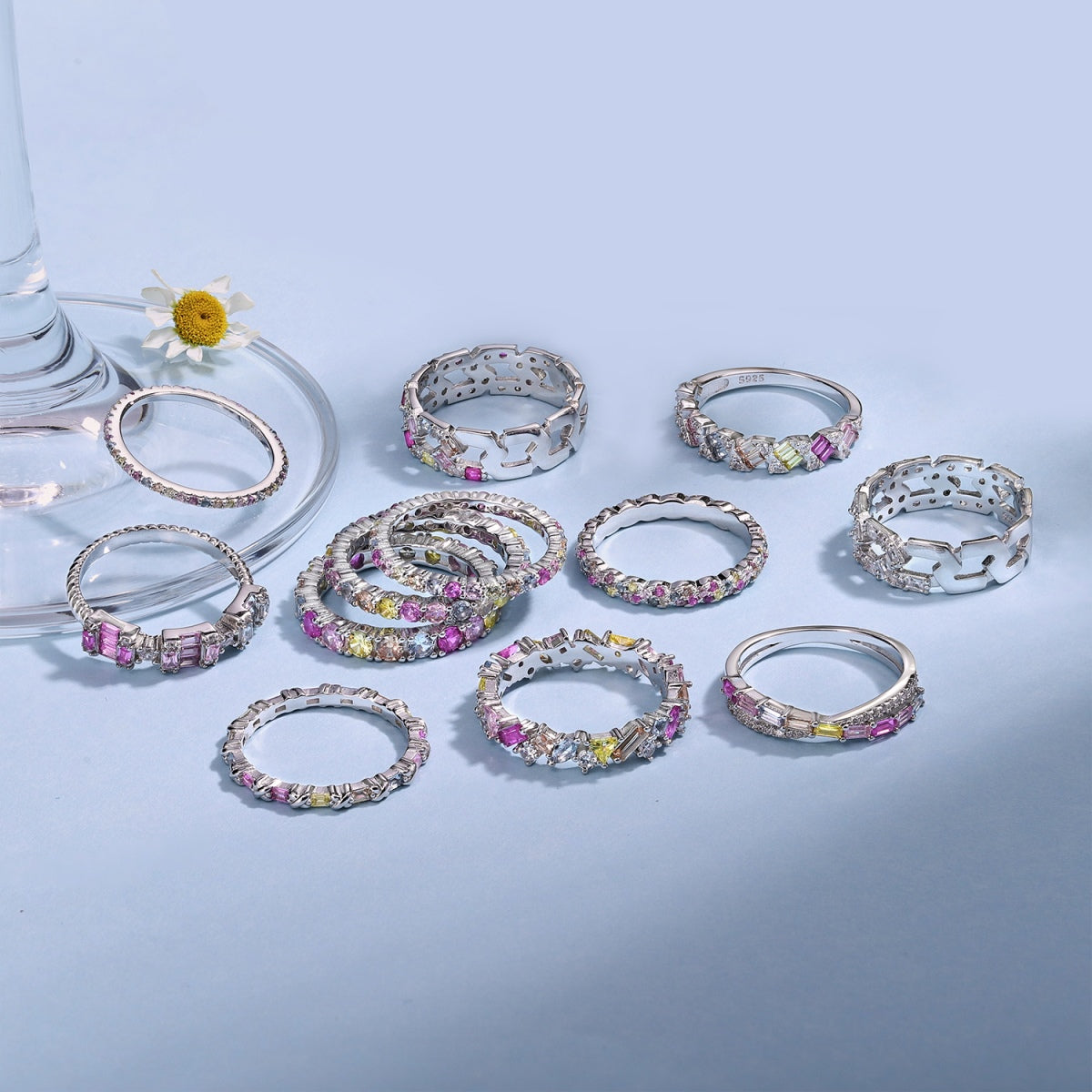 [Aurelle Style]Radiant Sparkling Round Cut Daily Ring