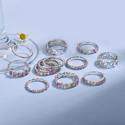 [Aurelle Style]Radiant Sparkling Round Cut Daily Ring